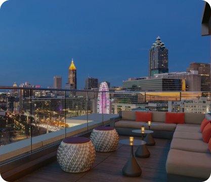Glenn Hotel in Atlanta Rooftop View